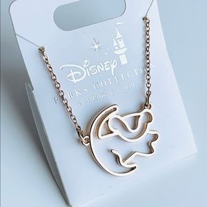 (SOLD) NWT Disney Parks Simba Lion King Gold Necklace